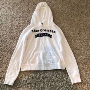 Abercrombie kids white hoodie